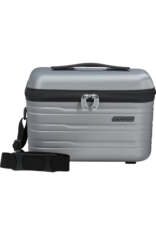 American Tourister Flashline Beauty Case  Sky Silver American Tourister Flashline Beauty Case  Sky Silver