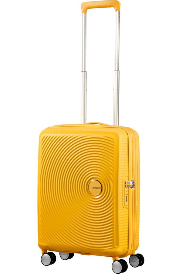 American Tourister Soundbox Spinner 55  Golden Yellow American Tourister Soundbox Spinner 55  Golden Yellow