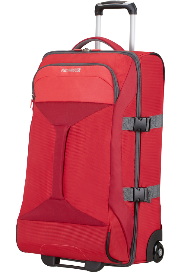 American Tourister Road Quest Duffle with Wheels M Solid Red