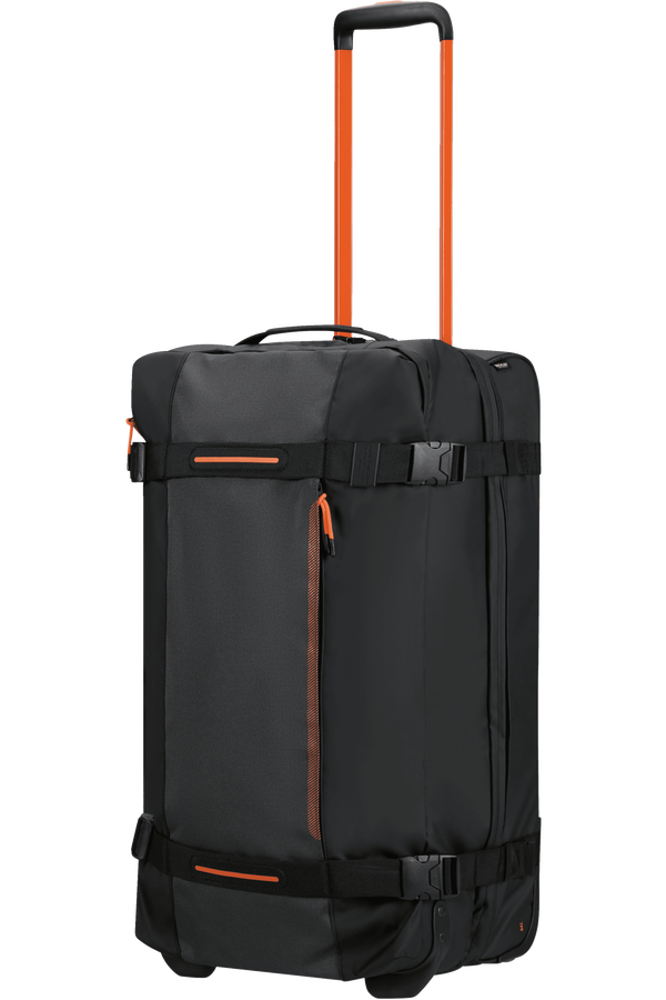 American Tourister Urban Track Duffle with Wheels Lmtd M  Black/Orange American Tourister Urban Track Duffle with Wheels Lmtd M  Black/Orange