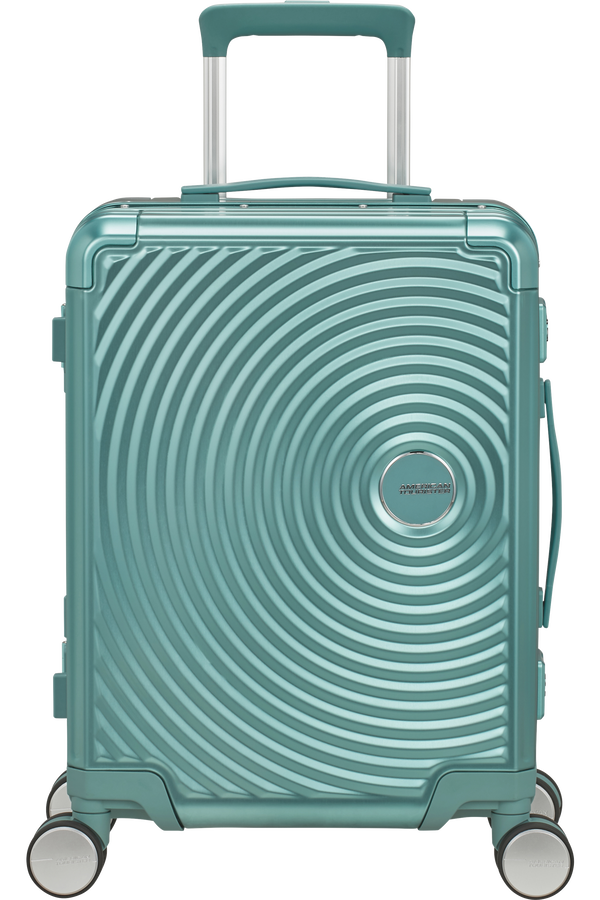 American Tourister Soundbox Alu Spinner TSA 55cm Dusty Turquoise