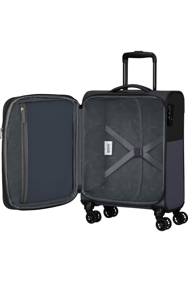 American Tourister Daring Dash Spinner Expandable TSA S  Black/Grey American Tourister Daring Dash Spinner Expandable TSA S  Black/Grey