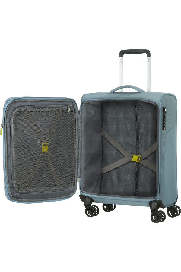 American Tourister Summerfunk Spinner Exp TSA 55cm  Metal Grey