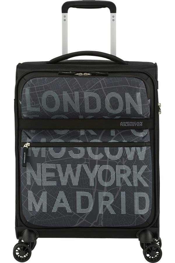 American Tourister Matchup Spinner Print TSA 55cm  City Map Black