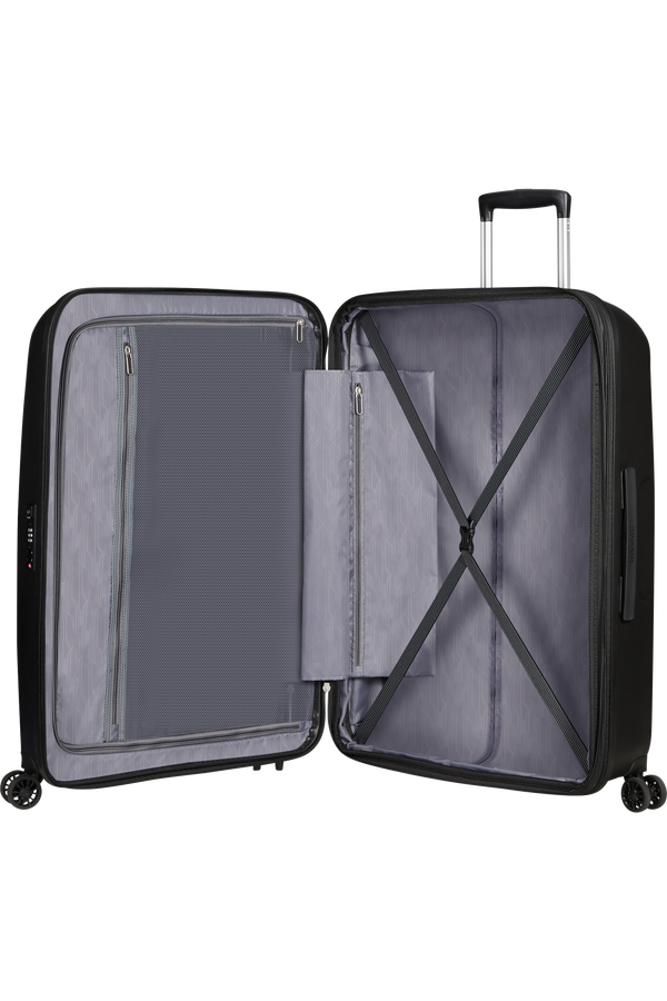 American Tourister Bon Air Dlx Spinner TSA Expandable 75cm  Black American Tourister Bon Air Dlx Spinner TSA Expandable 75cm  Black