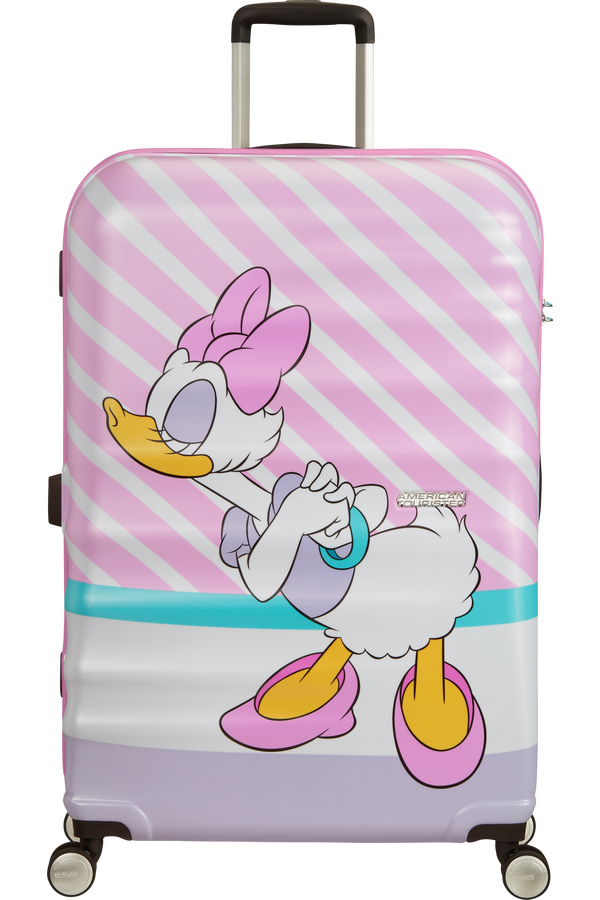 American Tourister Wavebreaker Disney Spinner 77cm  Daisy Pink Kiss