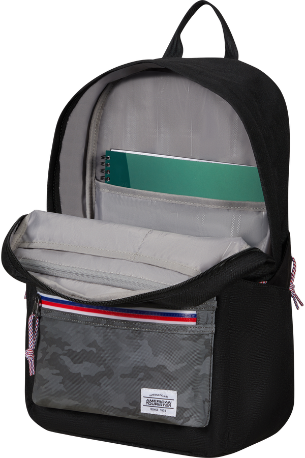 American Tourister Upbeat Backpack Zip  Camo Black