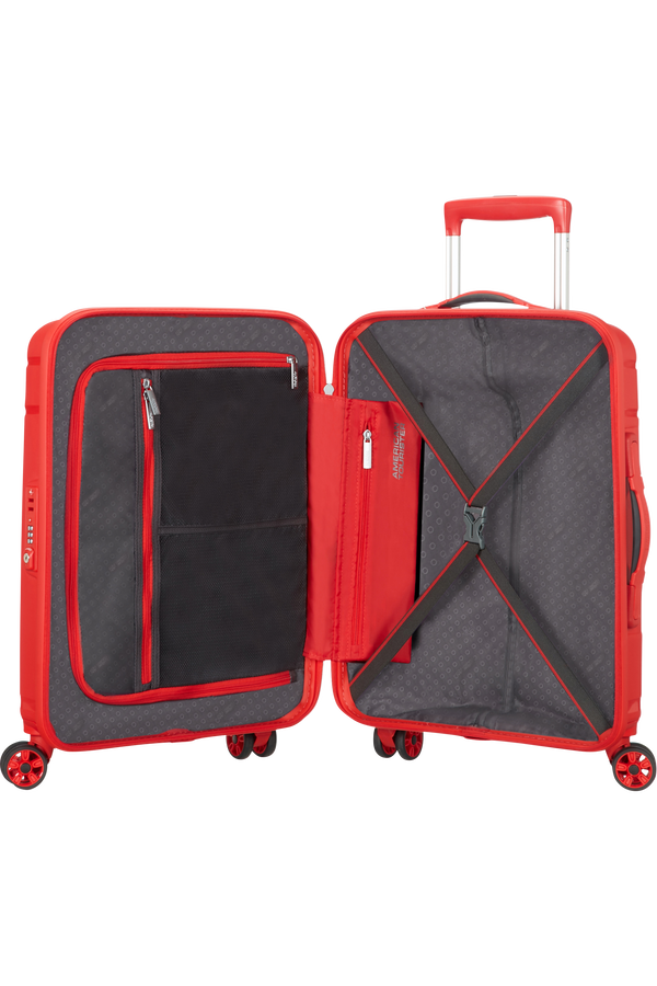 American Tourister Skytracer 4-wheel cabin baggage Spinner suitcase 40x55x20cm  Formula Red