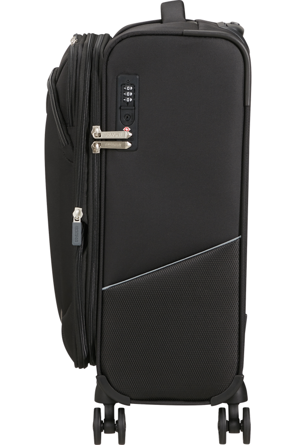American Tourister SummerRide Spinner Expandable TSA 55cm L35  Black American Tourister SummerRide Spinner Expandable TSA 55cm L35  Black
