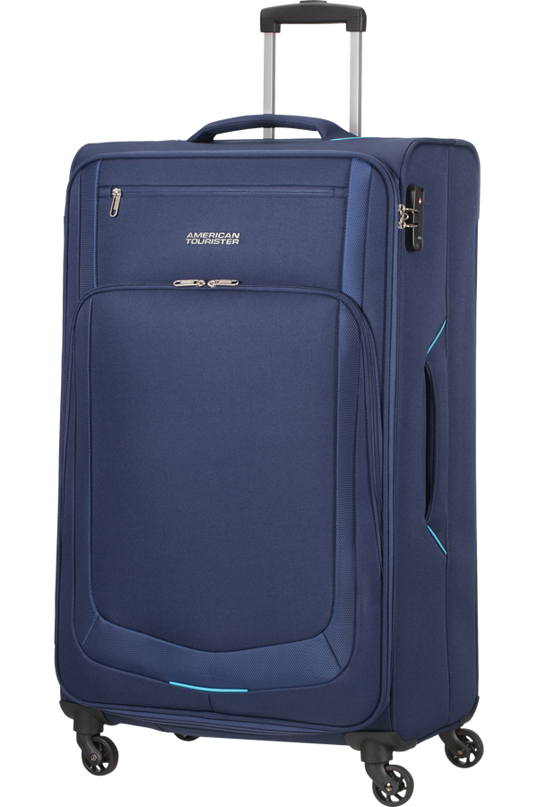 American Tourister Summer Session Spinner TSA L  Dark Blue/Light Blue