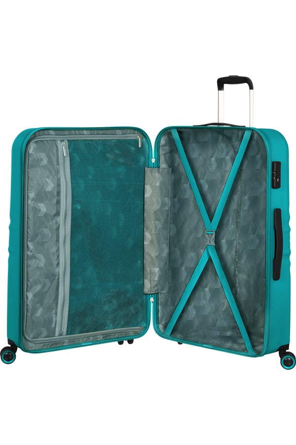 American Tourister Wavetwister Spinner TSA 77cm  Aqua Turquoise