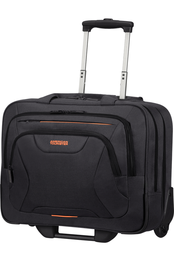 American Tourister At Work Rolling Tote  15.6inch Black/Orange American Tourister At Work Rolling Tote  15.6inch Black/Orange