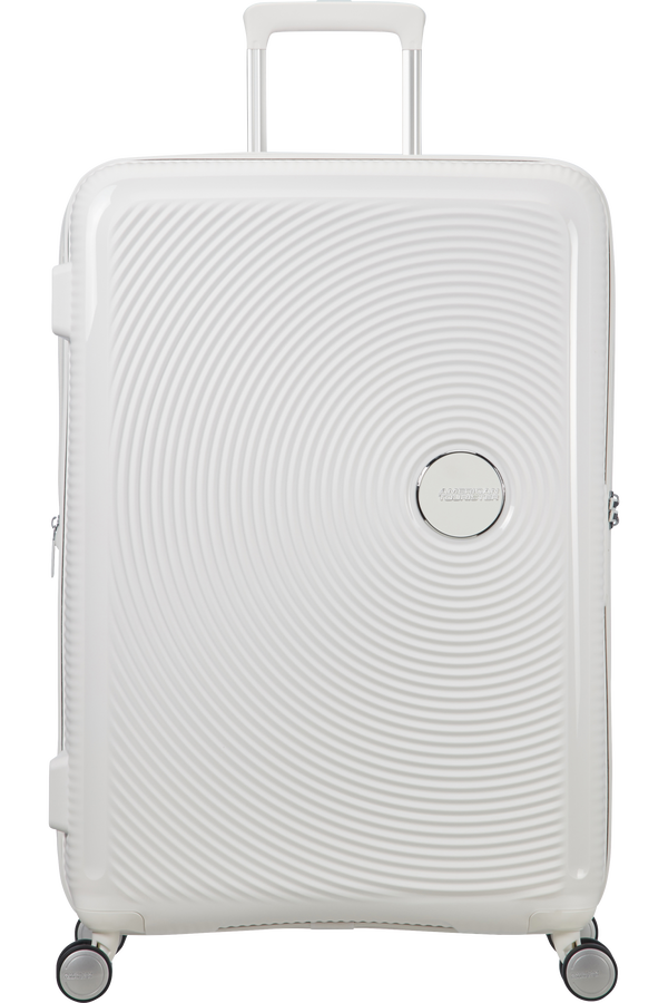American Tourister Soundbox Spinner Expandable 77cm Pure White