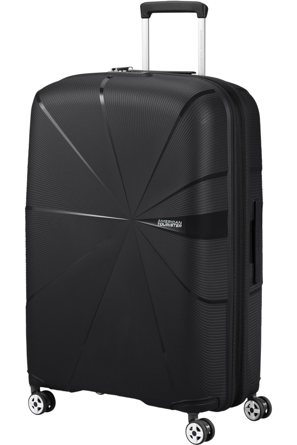American Tourister Starvibe Spinner Expandable 77cm Black American Tourister Starvibe Spinner Expandable 77cm Black