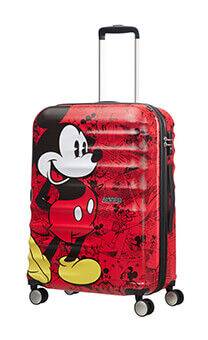American Tourister Wavebreaker Disney Spinner 67cm Mickey Comics Red
