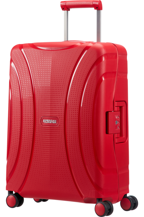 American Tourister Lock'n'Roll 4-wheel cabin baggage Spinner suitcase 55x40x20cm Formula Red