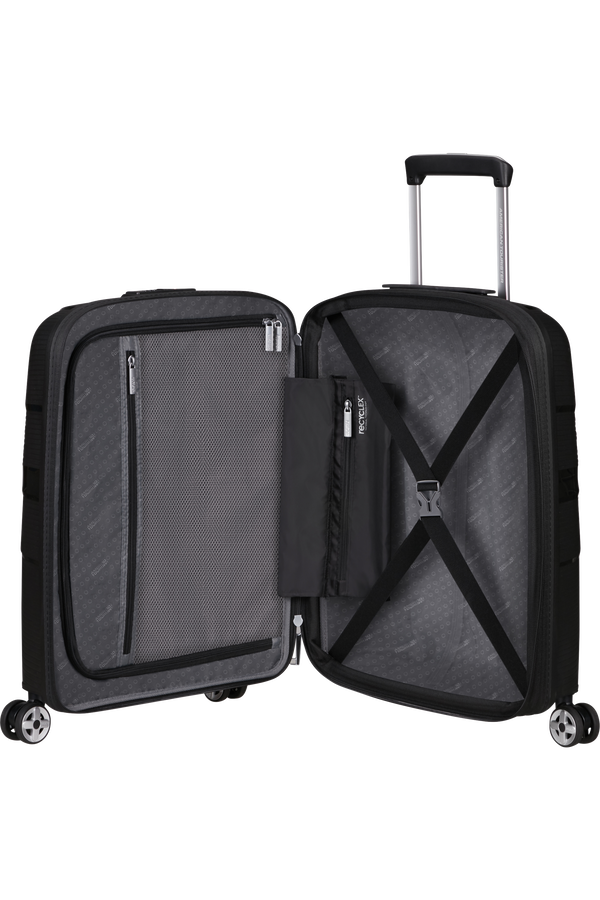 American Tourister Starvibe Spinner Expandable TSA 55cm Black
