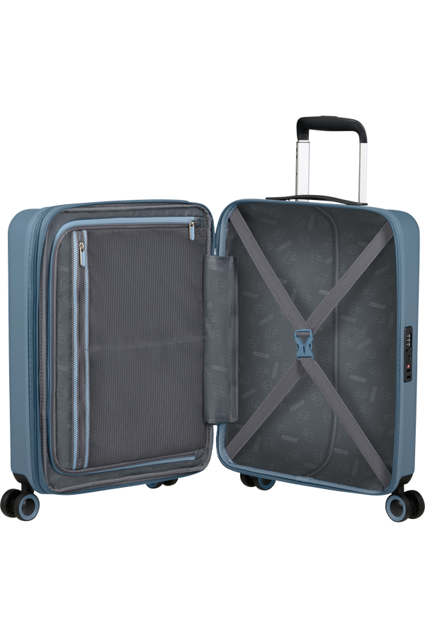 American Tourister Dynabelt Spinner EXP TSA 55cm  Rainstorm Blue