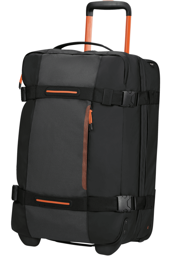 American Tourister Urban Track Duffle with Wheels Lmtd S  Black/Orange