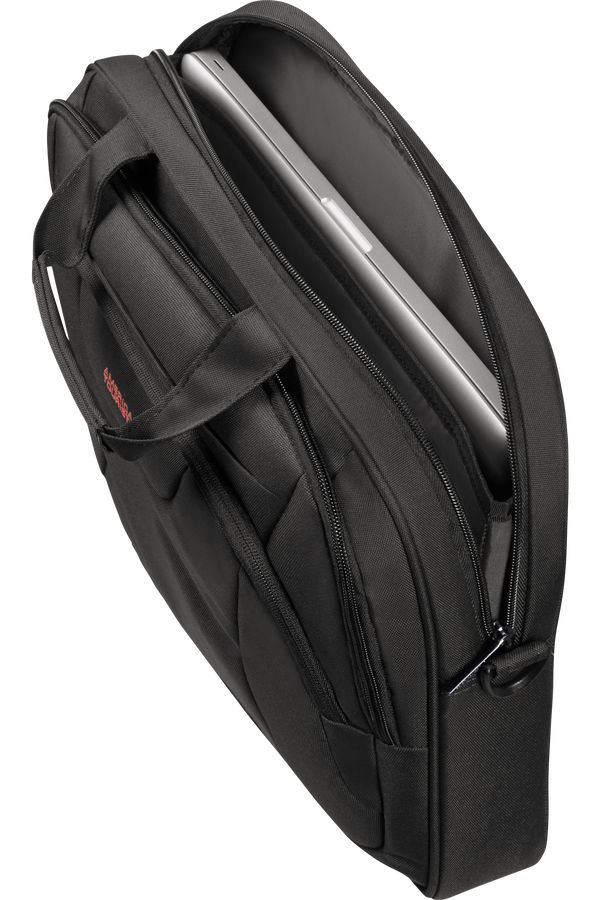 American Tourister At Work Laptop Bag  15.6inch Black/Orange