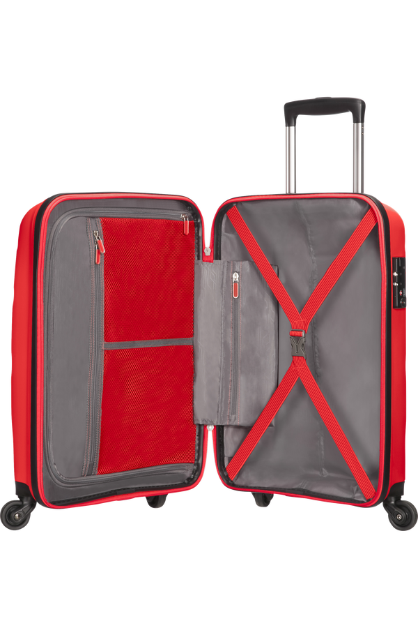 American Tourister Bon Air 4-wheel cabin baggage Spinner suitcase 55x40x20cm Magma Red American Tourister Bon Air 4-wheel cabin baggage Spinner suitcase 55x40x20cm Magma Red