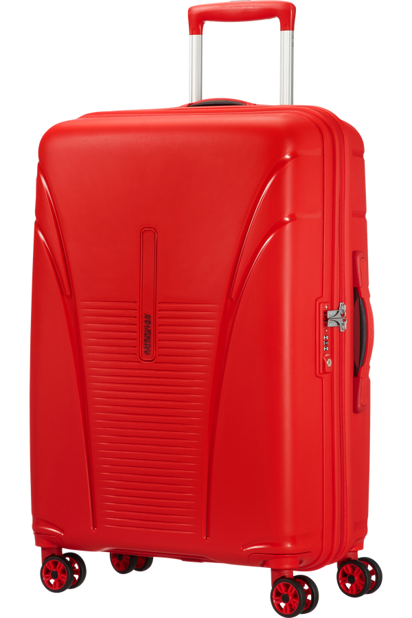 American Tourister Skytracer 4-wheel 68cm medium Spinner suitcase  Formula Red