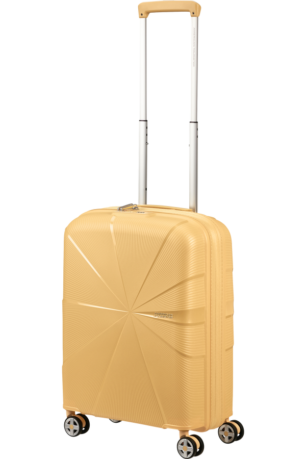 American Tourister StarVibe Spinner Expandable TSA 55cm  Metallic Banana American Tourister StarVibe Spinner Expandable TSA 55cm  Metallic Banana