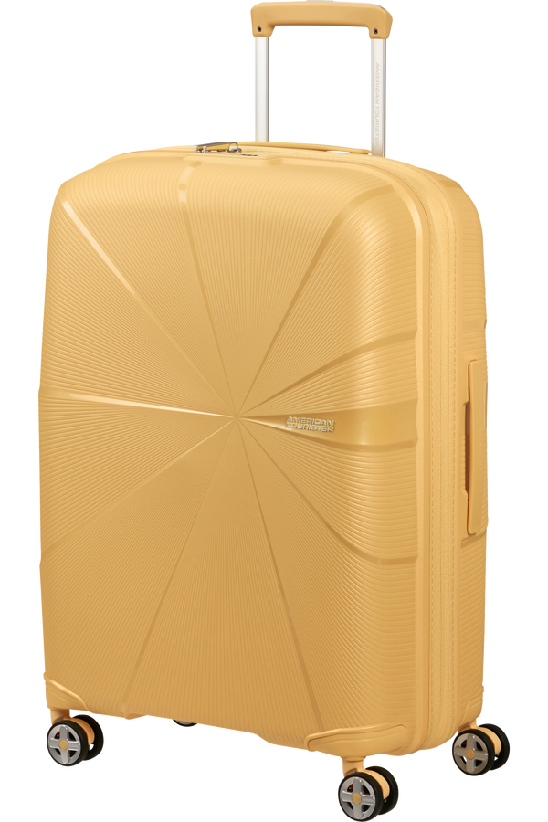 American Tourister StarVibe Spinner Expandable TSA 67cm  Metallic Banana
