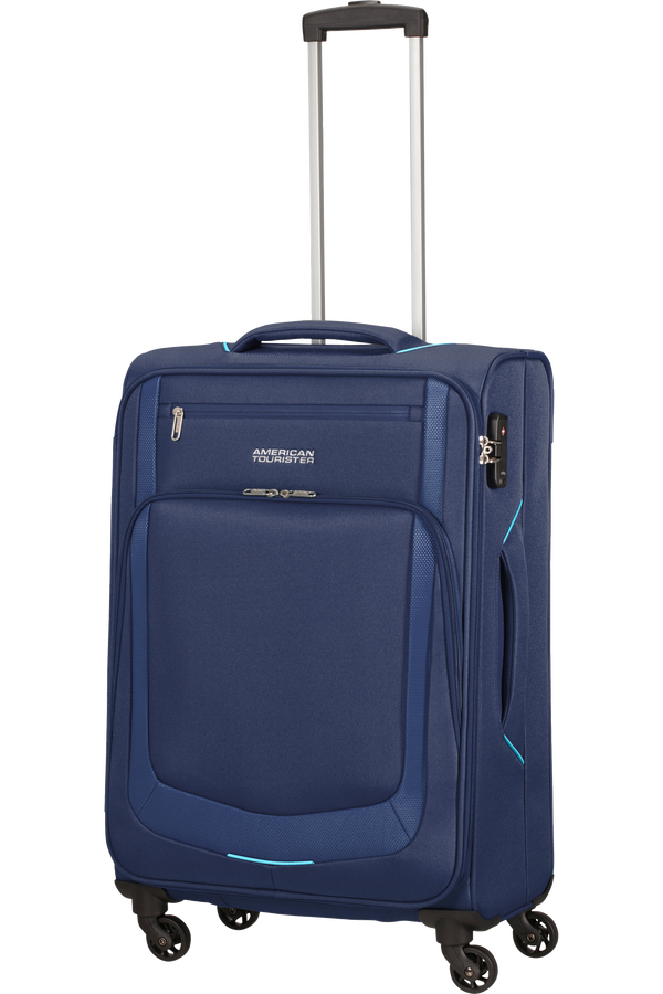 American Tourister Summer Session Spinner TSA M  Dark Blue/Light Blue