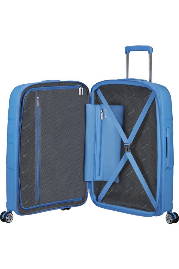 American Tourister Starvibe Spinner Expandable TSA 67cm Tranquil Blue American Tourister Starvibe Spinner Expandable TSA 67cm Tranquil Blue