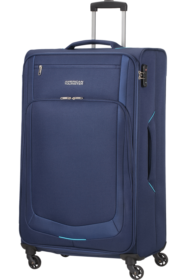 American Tourister Summer Session Spinner TSA L  Dark Blue/Light Blue
