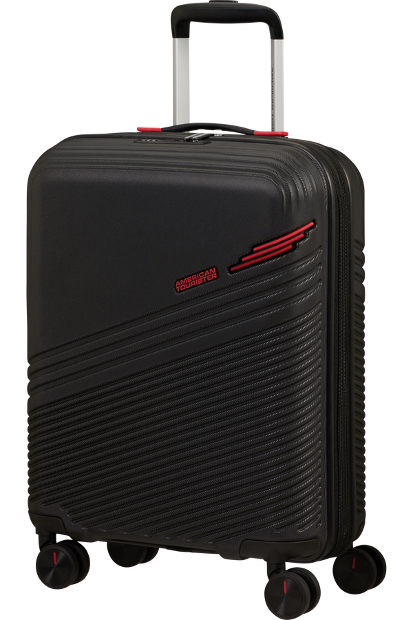 American Tourister Triple Trace Spinner TSA Expandable 55cm  Black/Red