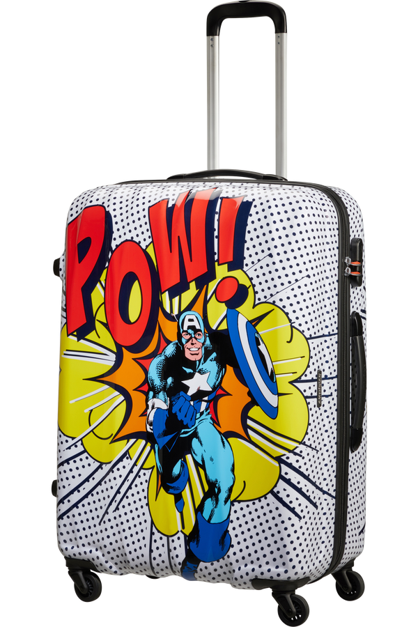 American Tourister Marvel Legends Spinner Alfatwist 75cm  Captain America Pop Art
