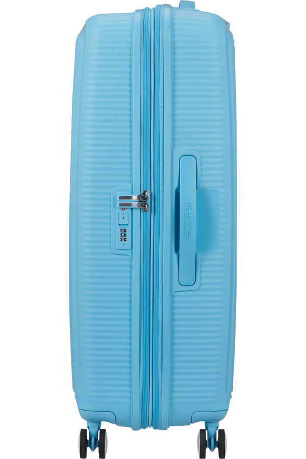 American Tourister SoundBox Spinner TSA Expandable 77cm  Blueberry Fizz