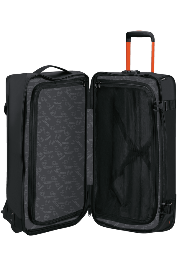 American Tourister Urban Track Duffle with Wheels Lmtd M  Black/Orange American Tourister Urban Track Duffle with Wheels Lmtd M  Black/Orange