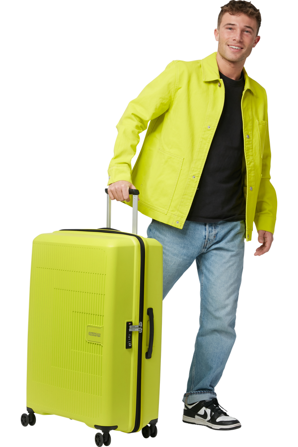 American Tourister Aerostep Spinner 77/28 Exp Tsa 77cm  Light Lime American Tourister Aerostep Spinner 77/28 Exp Tsa 77cm  Light Lime