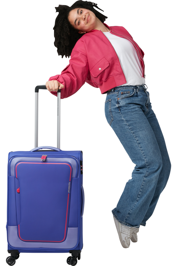 American Tourister Pulsonic Spinner Expandable 68cm  Soft Lilac American Tourister Pulsonic Spinner Expandable 68cm  Soft Lilac