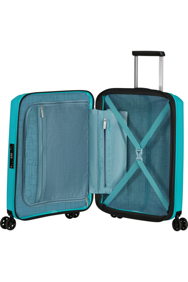 American Tourister Aerostep Spinner 55/20 Exp Tsa 55cm  Turquoise Tonic