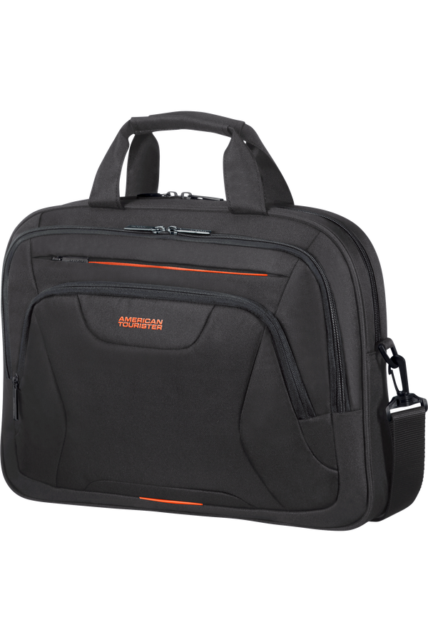 American Tourister At Work Laptop Bag  15.6inch Black/Orange