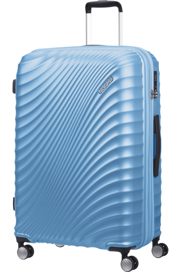 American Tourister Jetglam Spinner TSA Expandable 77cm  Metallic Powder Blue
