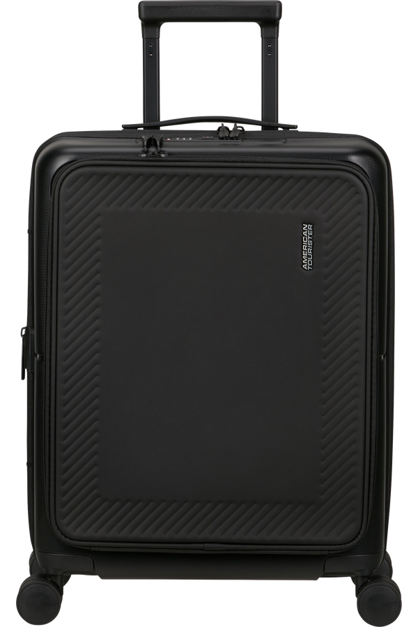 American Tourister DashPop Spinner Expandable Frontloader 55cm  True Black