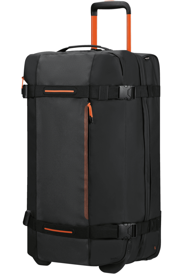 American Tourister Urban Track Duffle with Wheels Lmtd M  Black/Orange American Tourister Urban Track Duffle with Wheels Lmtd M  Black/Orange