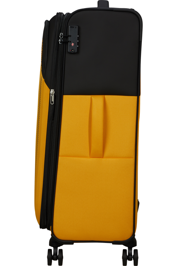 American Tourister Daring Dash Spinner Expandable TSA L  Black/Yellow