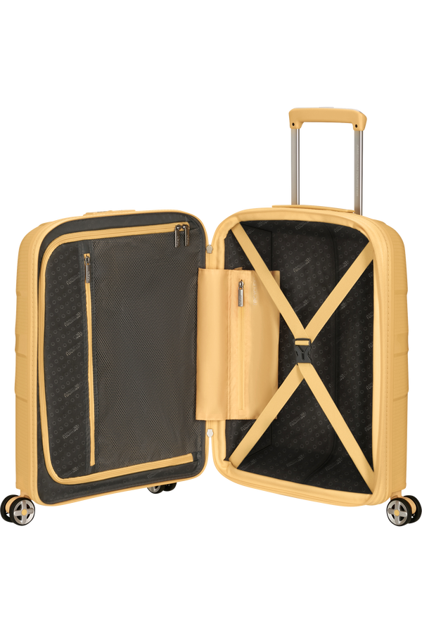 American Tourister StarVibe Spinner Expandable TSA 55cm  Metallic Banana