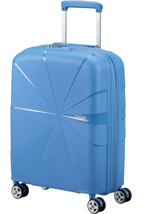 American Tourister Starvibe Spinner Expandable TSA 55cm Tranquil Blue