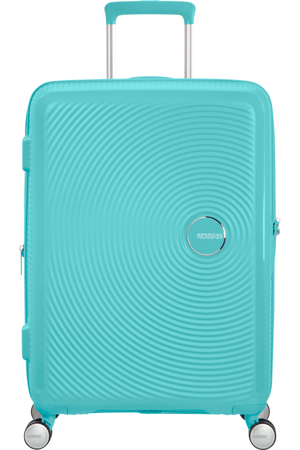 American Tourister Soundbox Spinner TSA Expandable 67cm  Poolside Blue