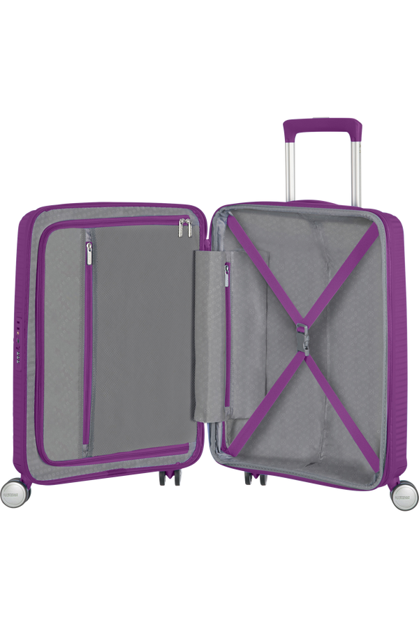 American Tourister Soundbox Spinner Expandable 55cm  Purple Orchid