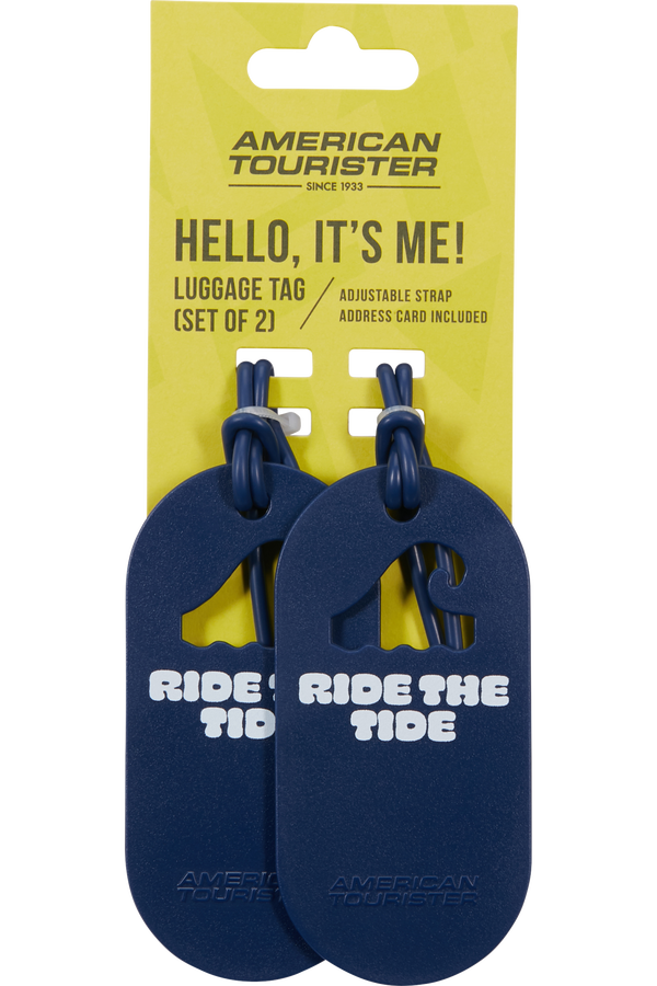 Fun Tags Bagagebricka &ndash; Set med 2 st | American Tourister American Tourist. Ta Luggage Tag X2 Fun  Ride The Tide