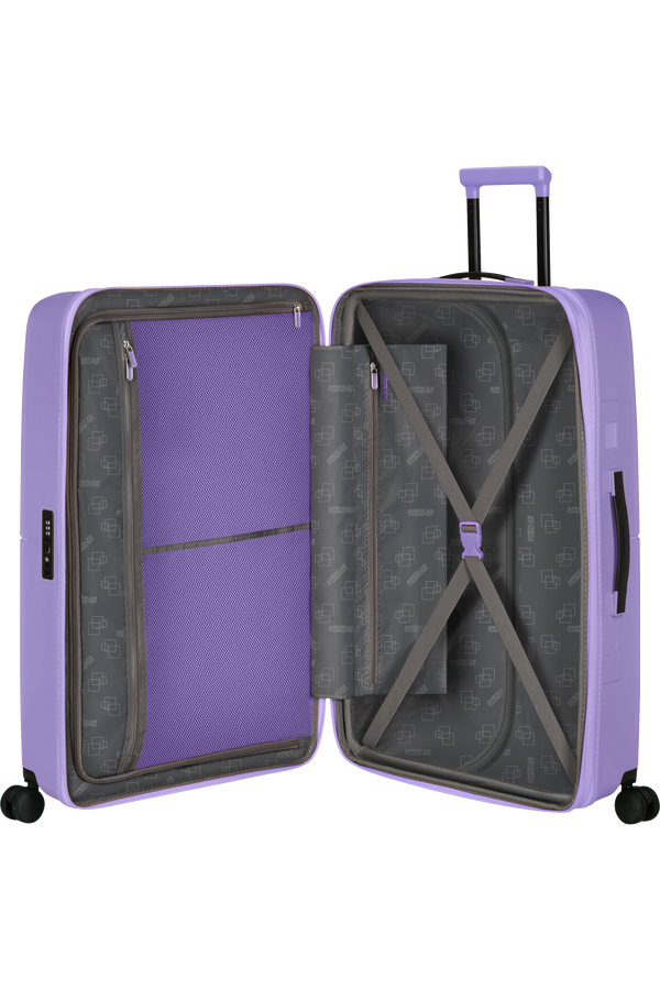 American Tourister DashPop Spinner Expandable TSA 77cm Violet Purple American Tourister DashPop Spinner Expandable TSA 77cm Violet Purple